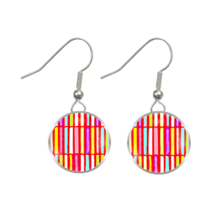 Aboriginal Earrings - Kinship - Red - by Josh