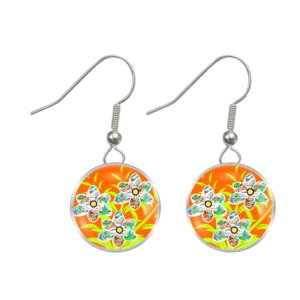 Aboriginal Earrings - After The Rains - by Josh