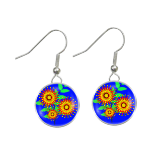 Wildflower Earrings - Gumtree Blossoms Blue - by Disey