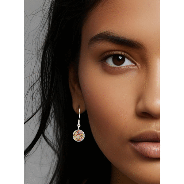 Aboriginal Earrings - Earth Colours Desert - by Josh - Image 2