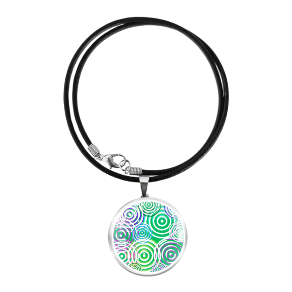 Aboriginal Necklace - Connections Green - by Momo