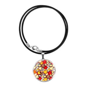 Aboriginal Necklace - Earth Colours Hills - by Josh