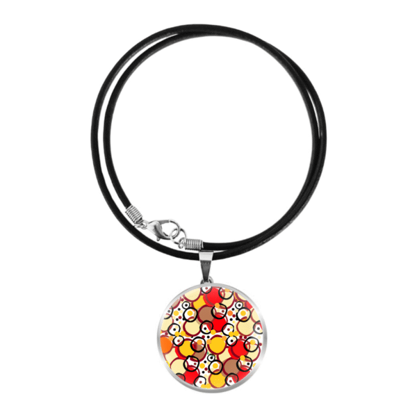 Aboriginal Necklace - Earth Colours Hills - by Josh