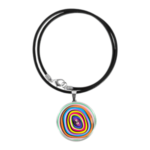 Aboriginal Necklace - Yarning Circles Rainbow - by Momo