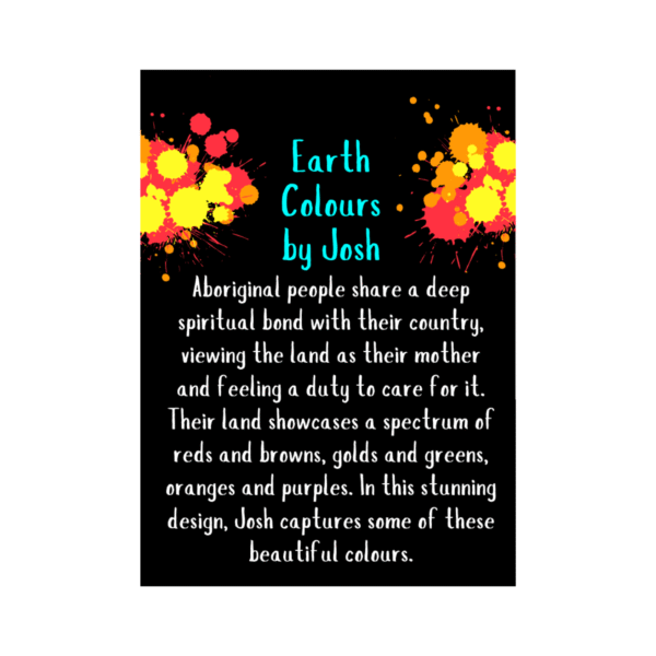 Aboriginal Necklace - Earth Colours Hills - by Josh - Image 2