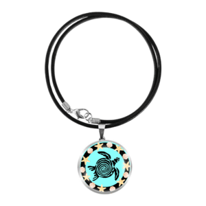 Turtle Necklace - Aqua - by Disey