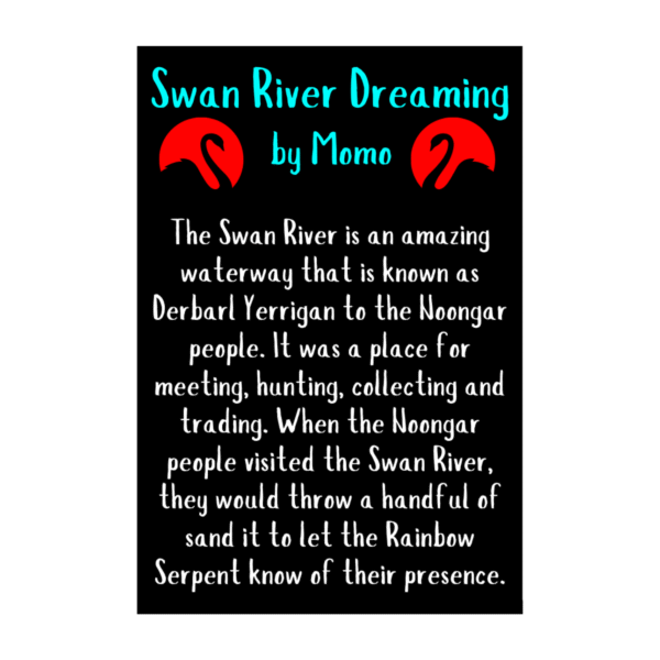 Aboriginal Necklace - Swan River Dreaming - by Momo - Image 2