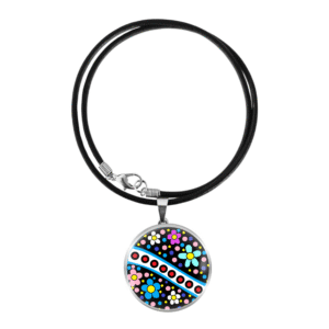 Aboriginal Necklace - Swan River Daisies - by Momo