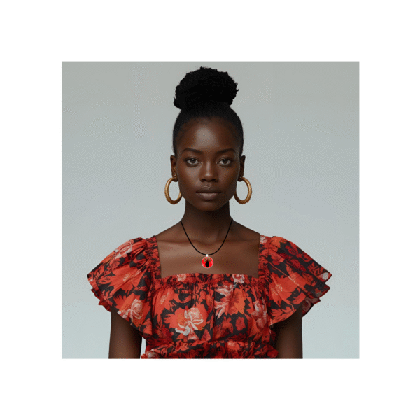 Boab Necklace - Red - by Disey - Image 3