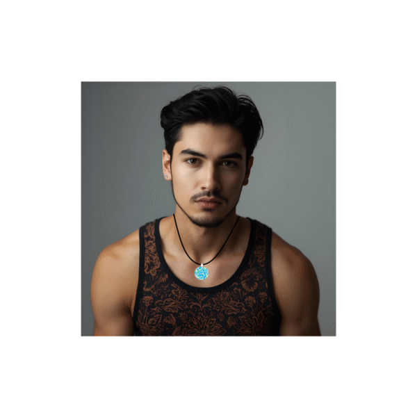 Aboriginal Necklace - Kali Aqua - by Jerome - Image 3