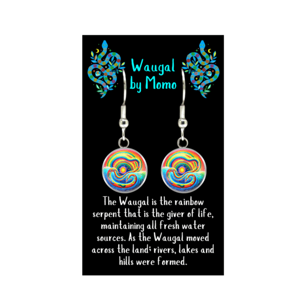 Aboriginal Earrings - Waugal - by Momo - Image 3