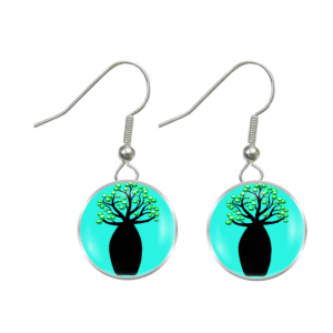 Boab Earrings - Blue - by Disey