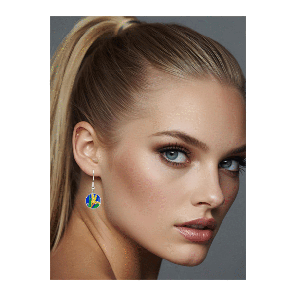 Wildflower Earrings - Wattle Pom Poms - by Disey - Image 2