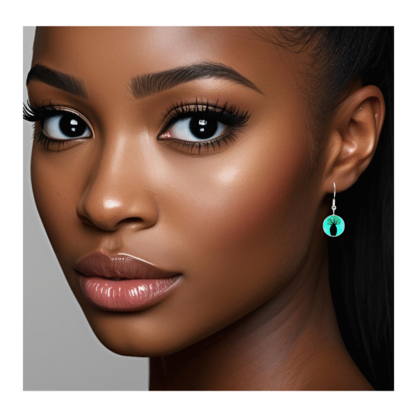 Boab Earrings - Blue - by Disey - Image 2