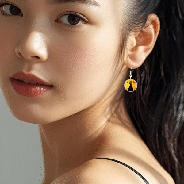Boab Earrings - Gold - by Disey - Image 2